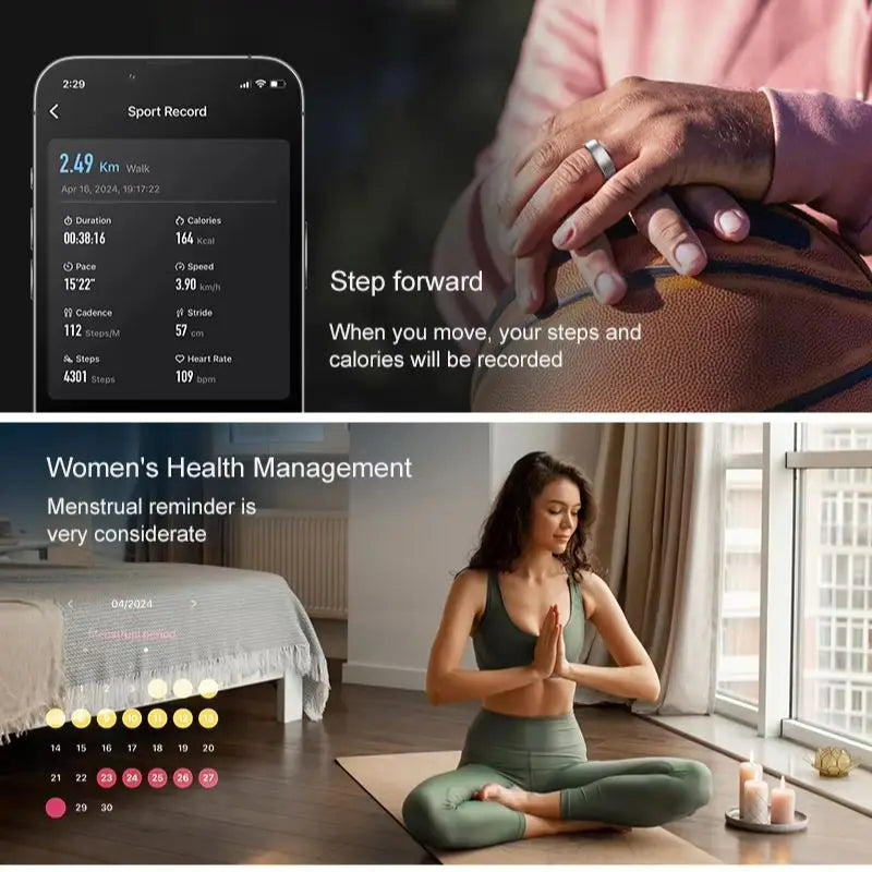 Uhoofit R10 Smart Ring — Sleep, Heart Rate & Activity Tracking