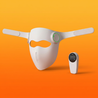 LED light therapy mask with five light modes, wireless and rechargeable