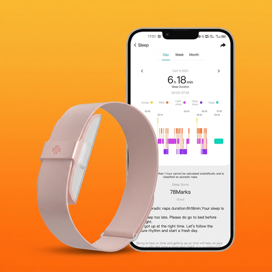 Smart bracelet with heart rate and body temperature tracking